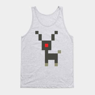 Pixel Rudolph The Red-Nosed Reindeer Tank Top